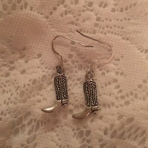 Cowboy boot earrings