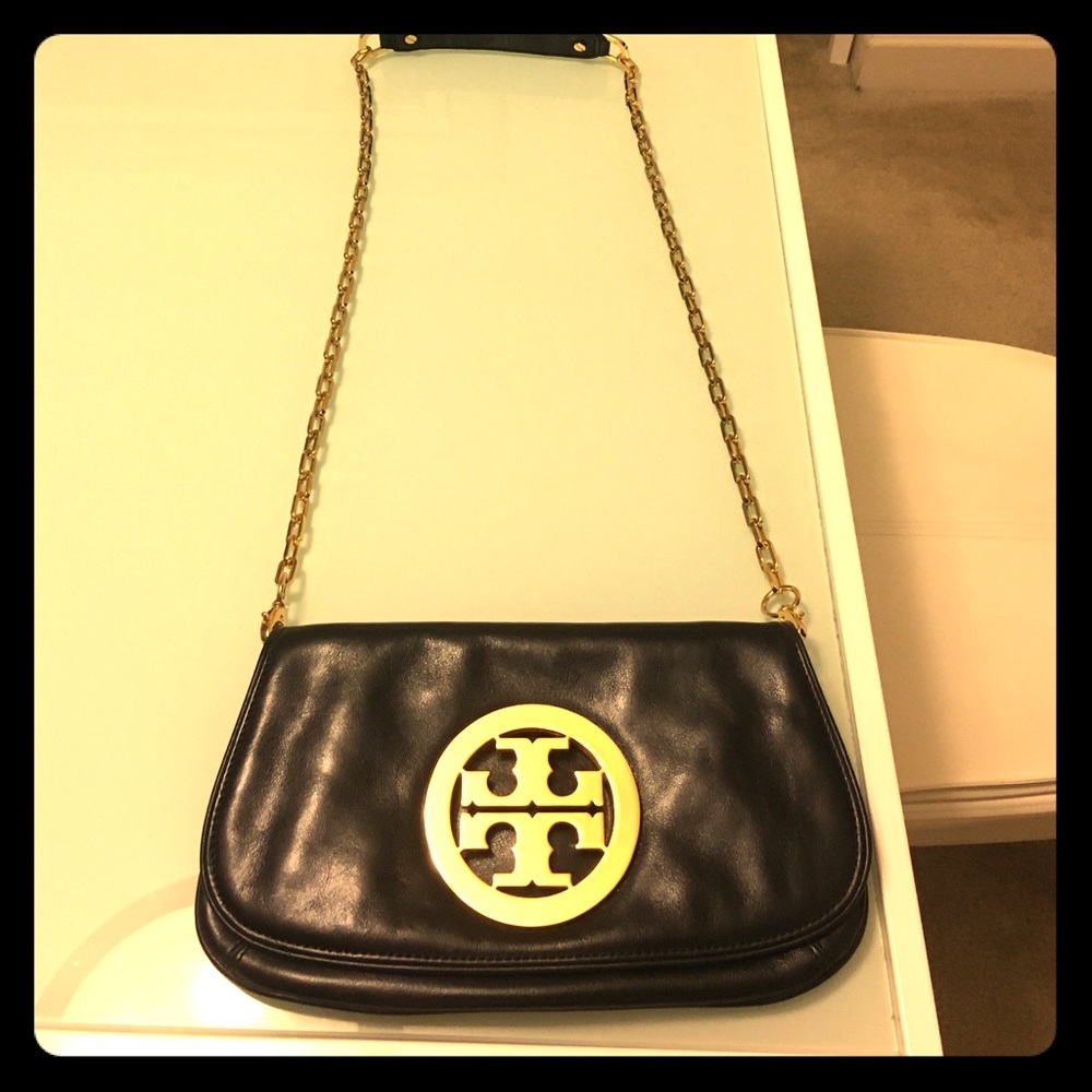 Tory Burch black leather purse
