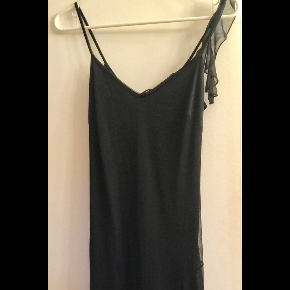 Black sexy long dress