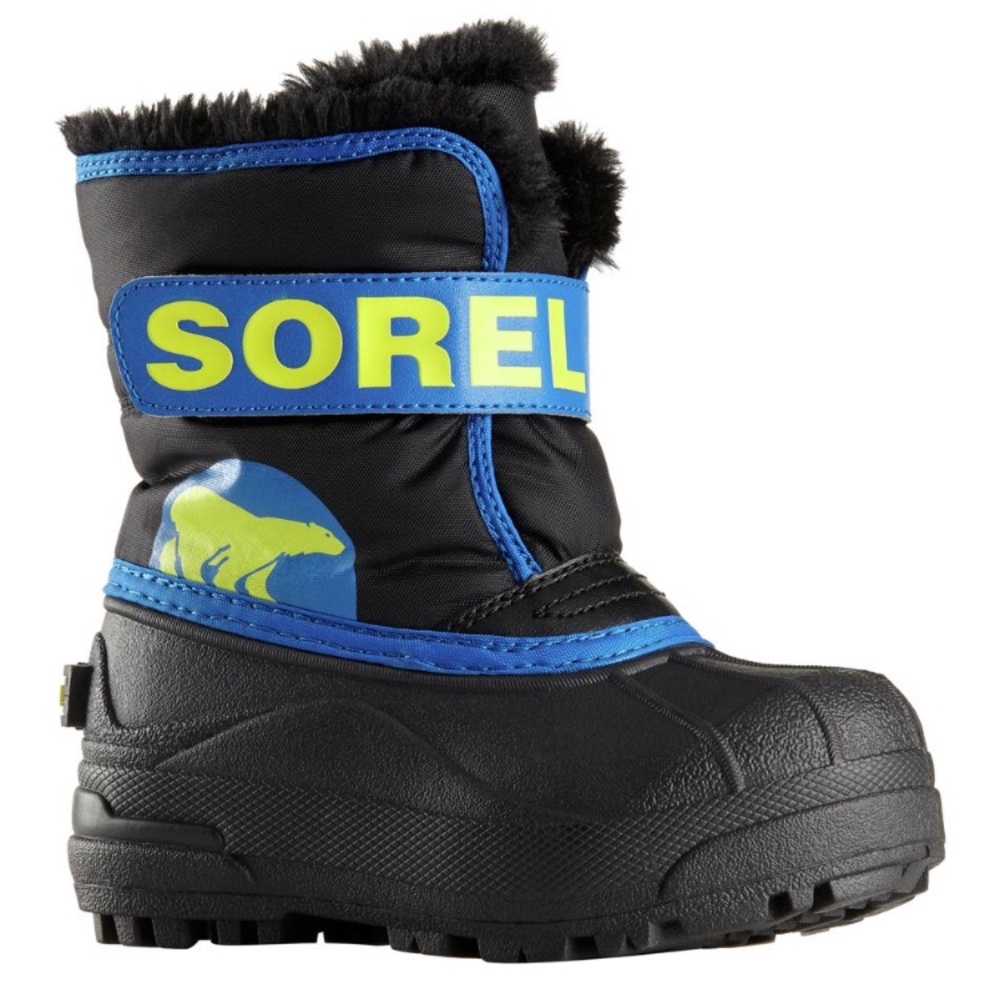 Sorel Snow Commander Boot - blue and yellow