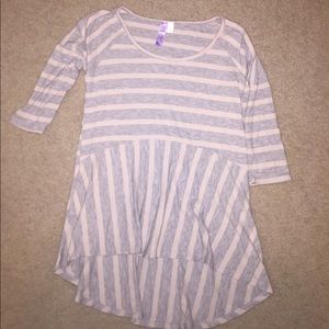 Francesca's striped flare top