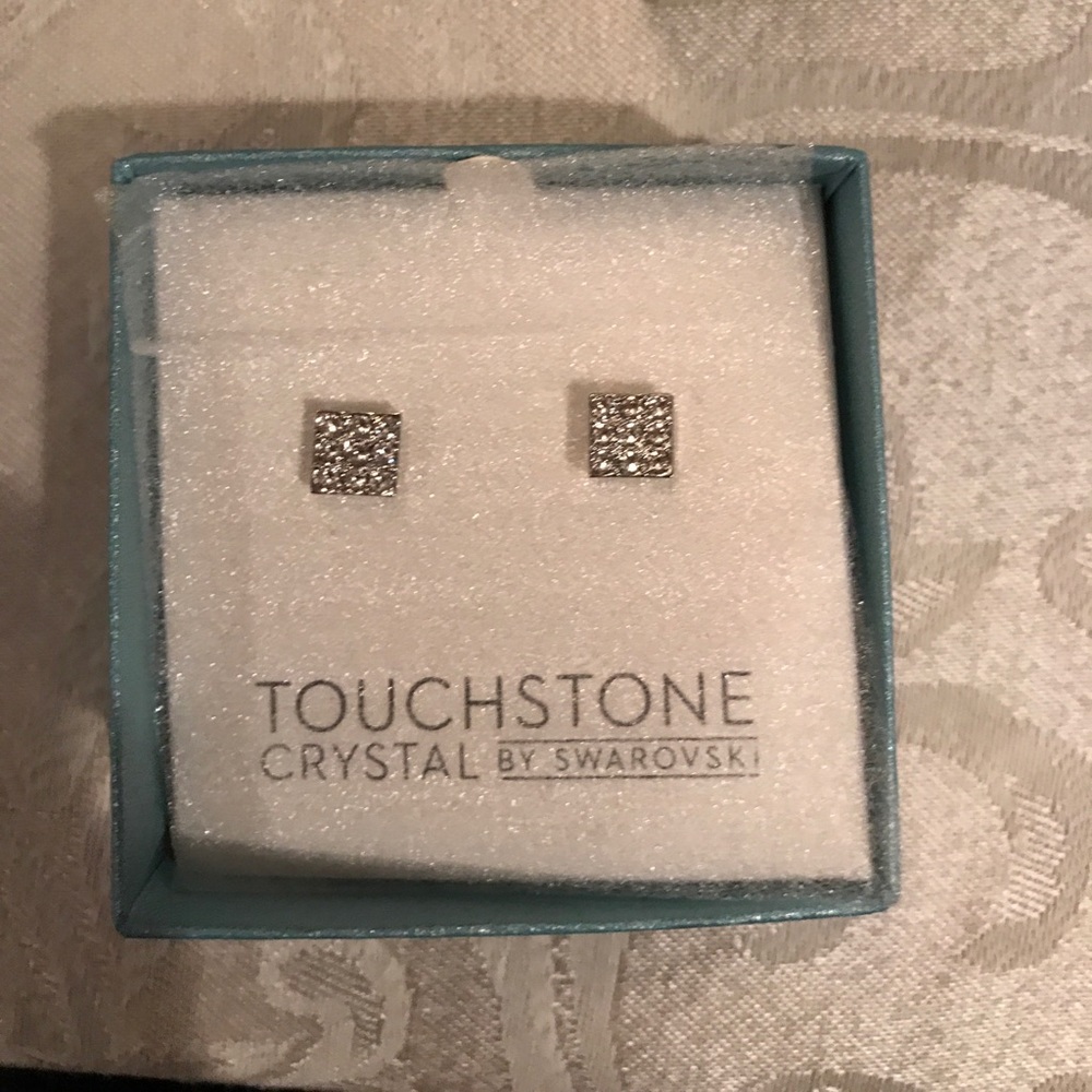 Square Cubic Zirconia Earrings