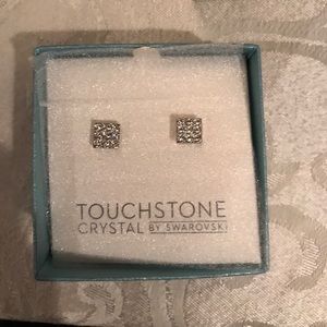 Square Cubic Zirconia Earrings