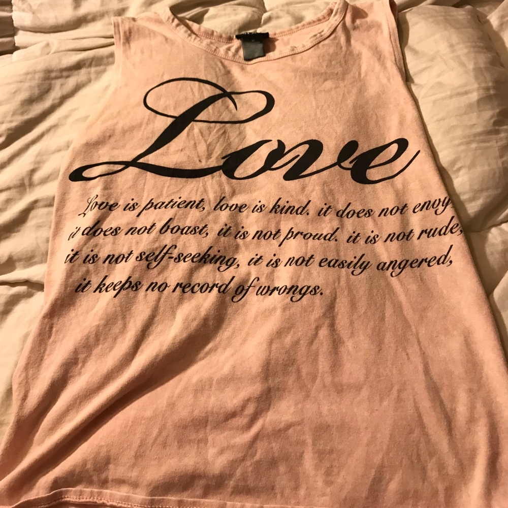 Light pink tank top