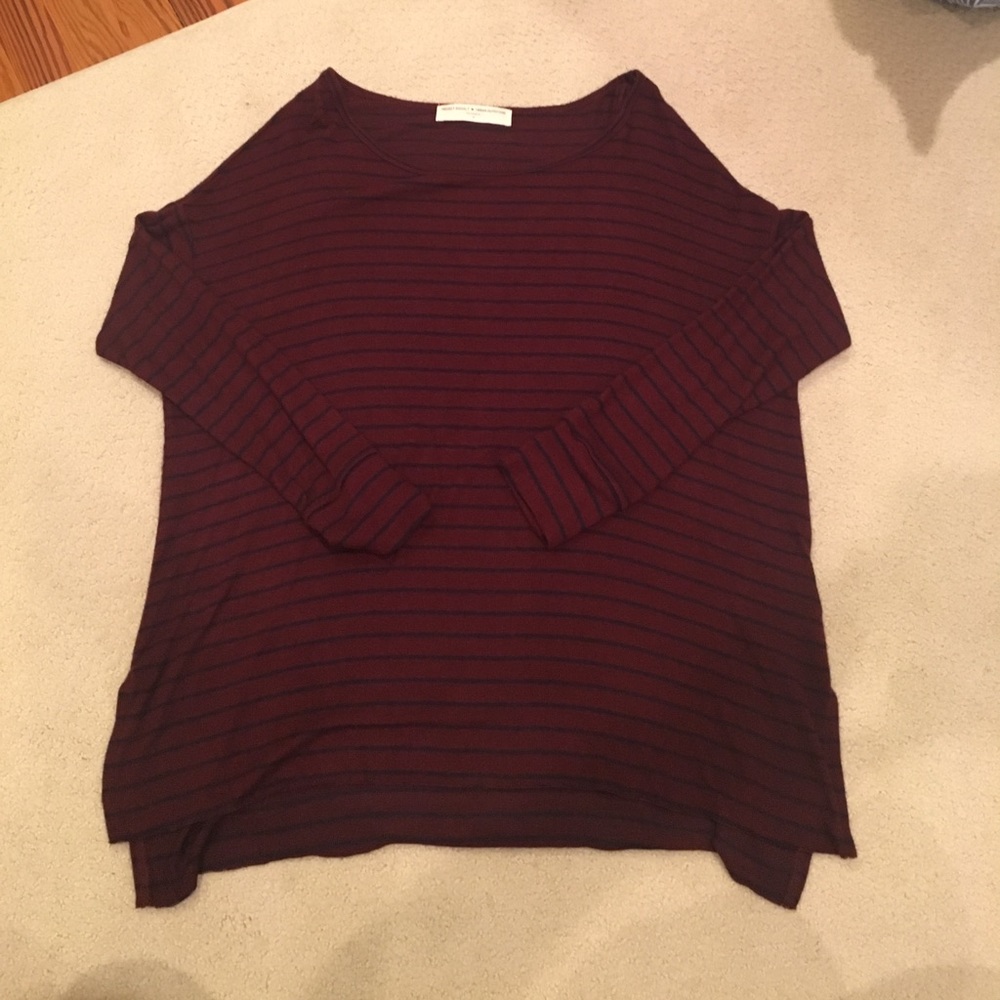 Striped long sleeve tee
