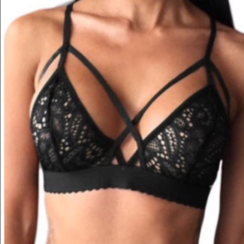 Sexy Criscross Lace Bra