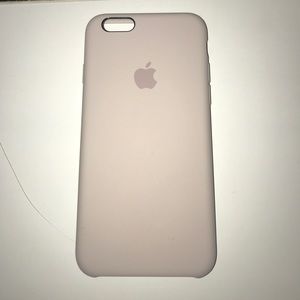 iPhone 6 silicone Apple case in blush pink
