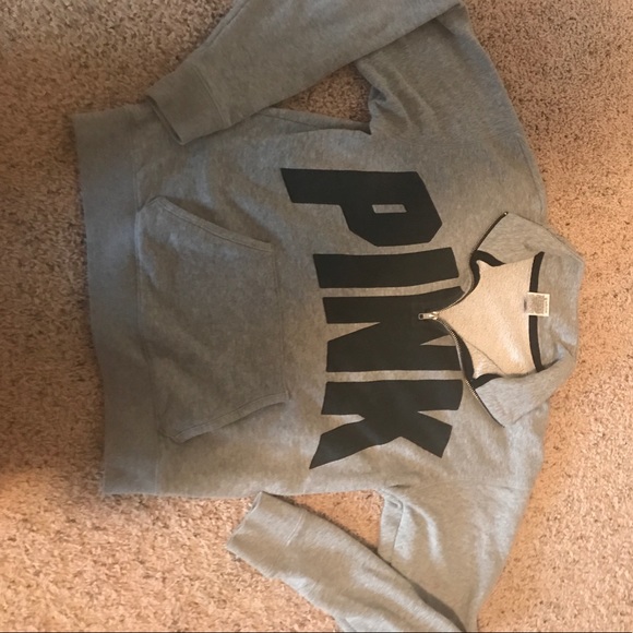 PINK Victoria's Secret Sweaters - Pink half zip