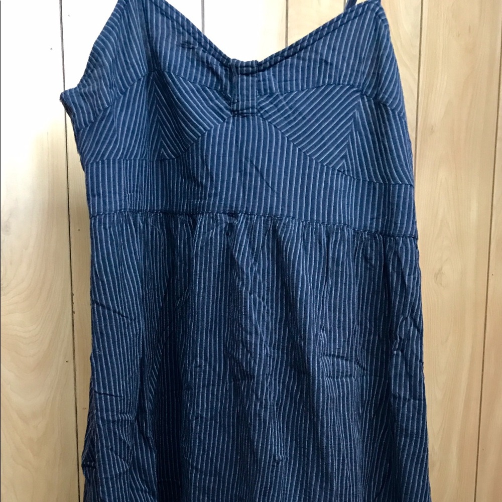 Converse Blue Stripe Midi Dress Size Large