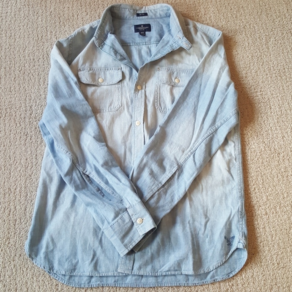 Men's American Eagle Prep Fit Button Down
