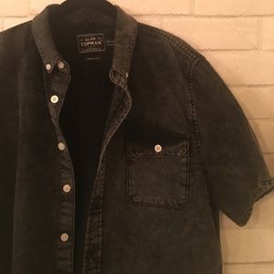 Black jeans button down by Topshop