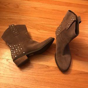 Taupe ankle boots