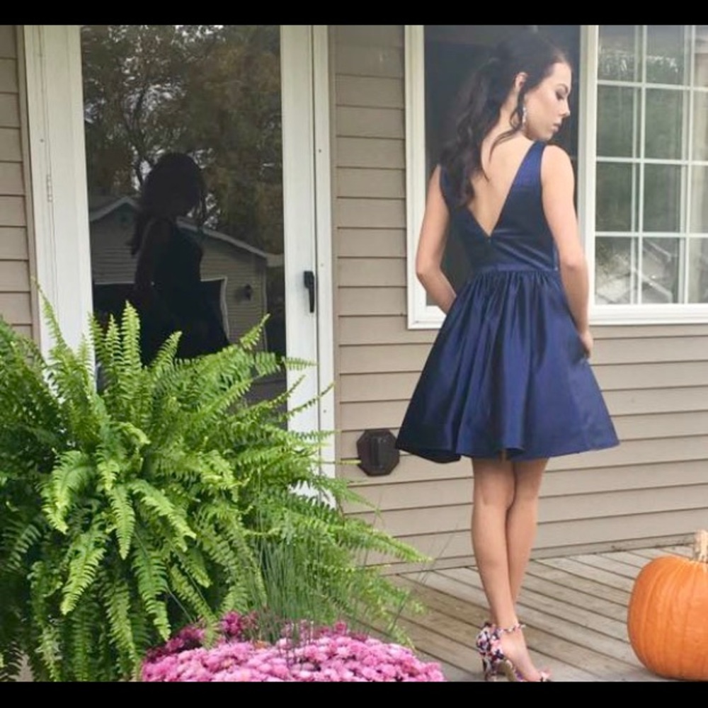 Navy Blue Homecoming dress