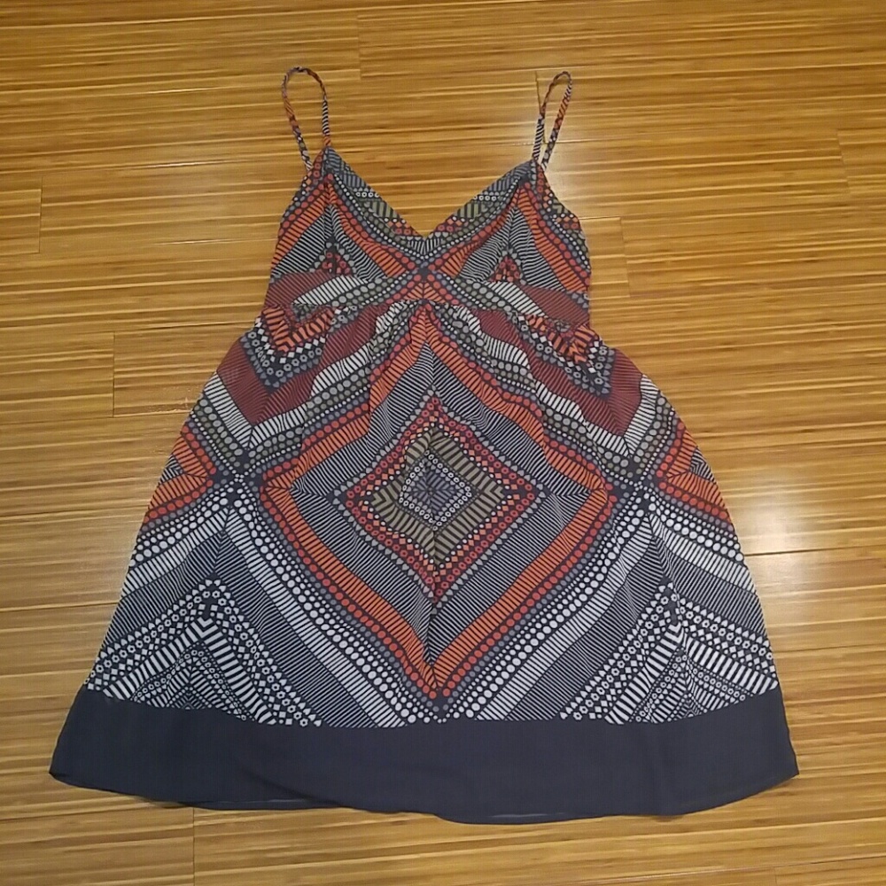 American Eagle navy print dress