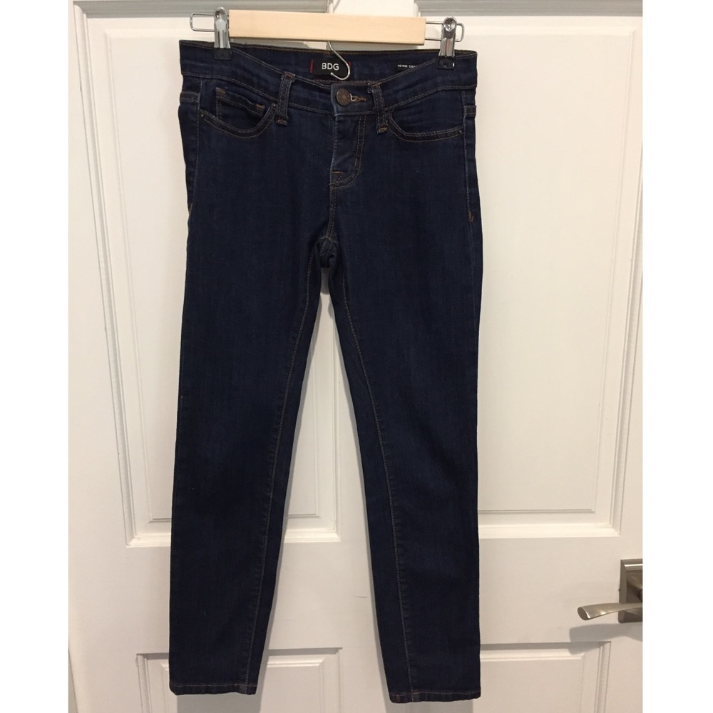 Urban outfitters cropped dark wash skinny jeans