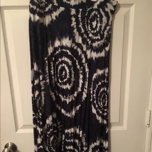 Tie dye maxi skirt