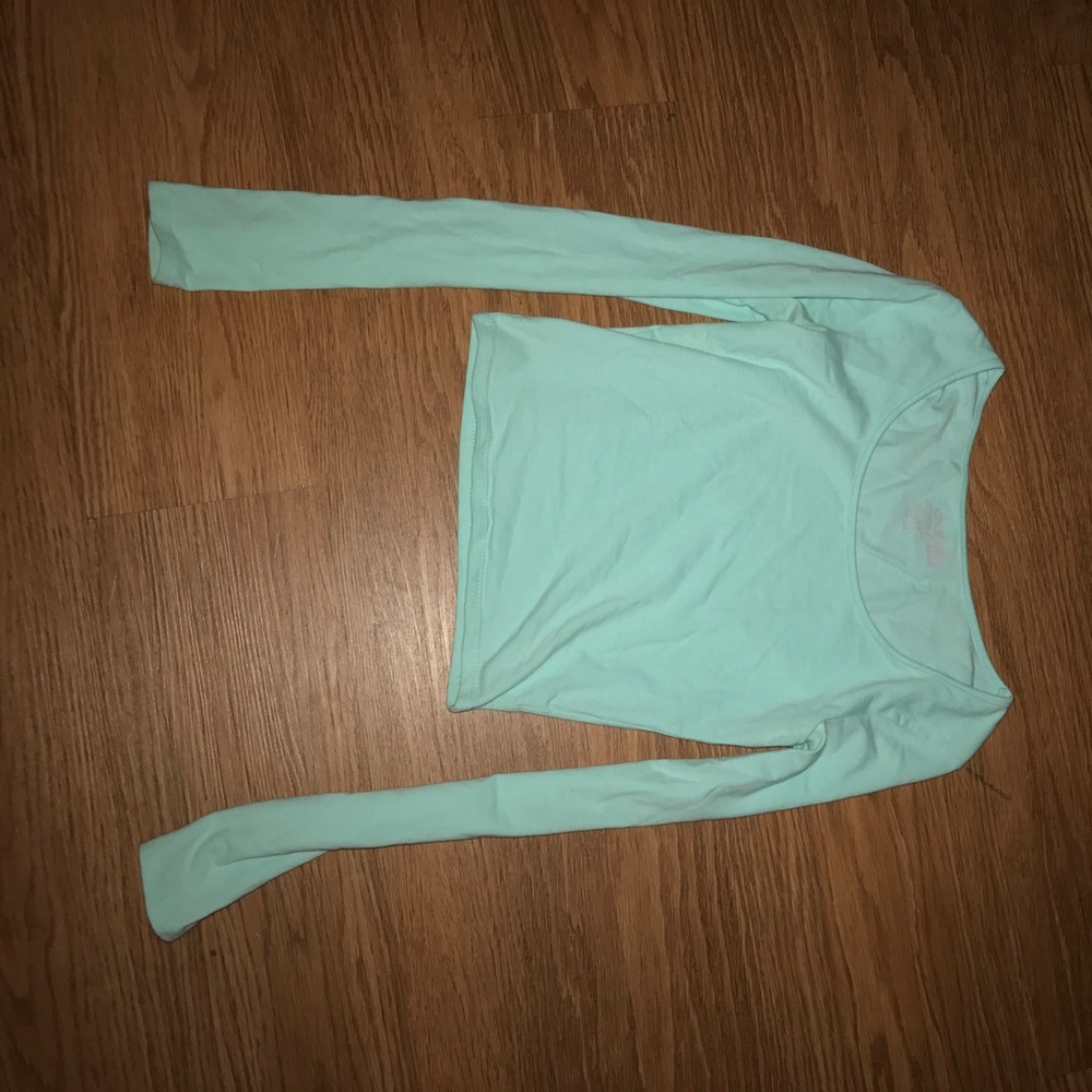Charlotte Russe Aqua Crop Top
