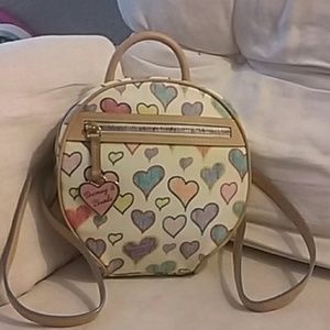 Dooney & Bourke colored hearts mini backpack