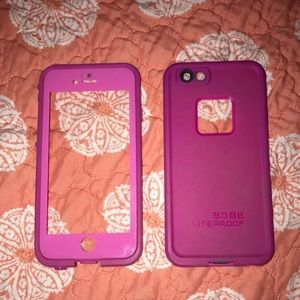 Pink Lifeproof case for iPhone 6/6s