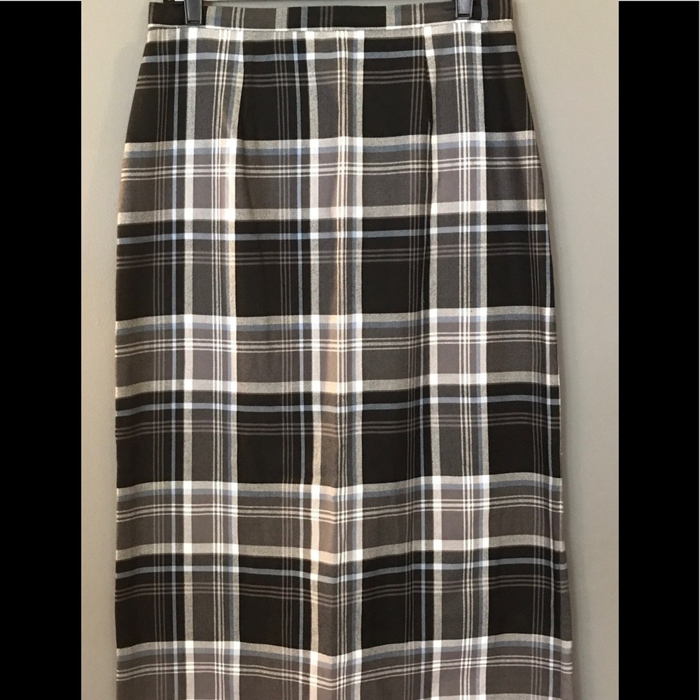 Long Plaid Skirt