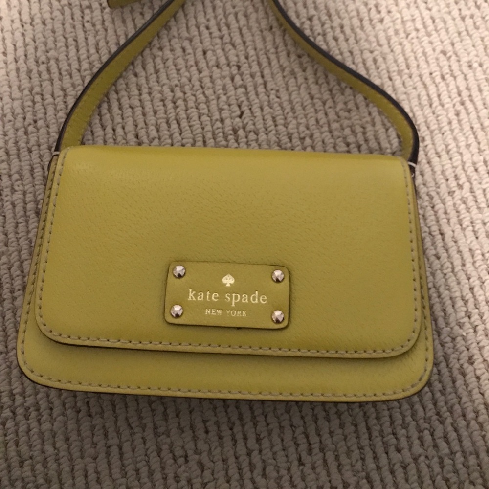 Kate Spade Wellesley Flynn yellow crossbody purse