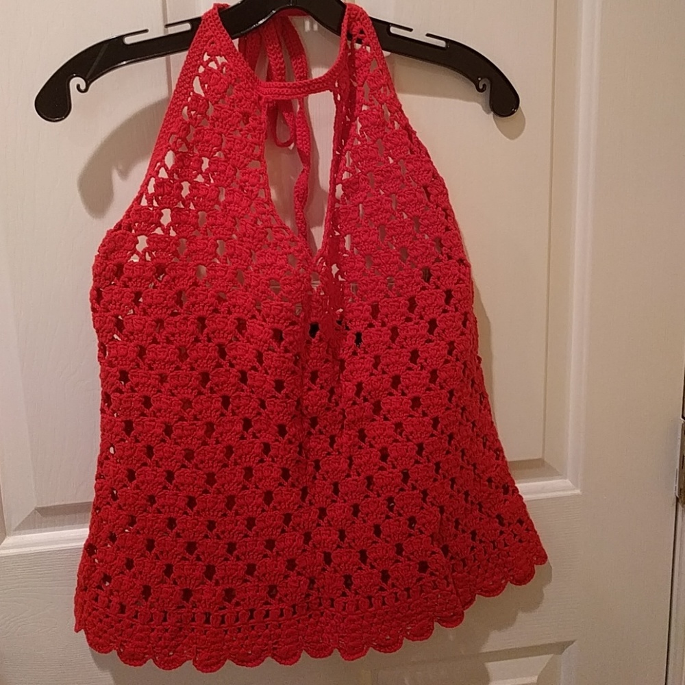 NWOT Crochet Halter Top