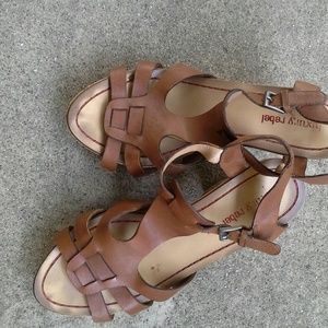 Cork Heeled Platforms by Luxury Rebel