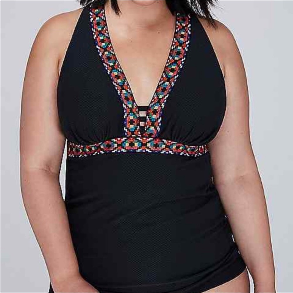 Cacique Lane Bryant tankini top - new size 36 D