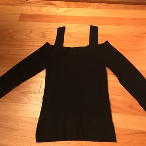Cold shoulder sweater