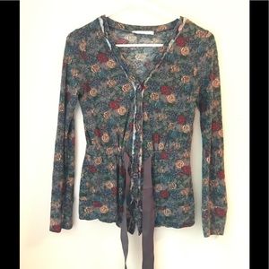 Floral button up