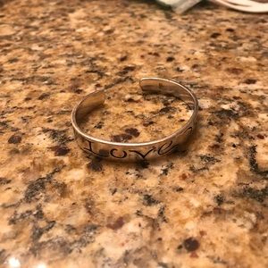 James Avery "I love you" cuff bracelet