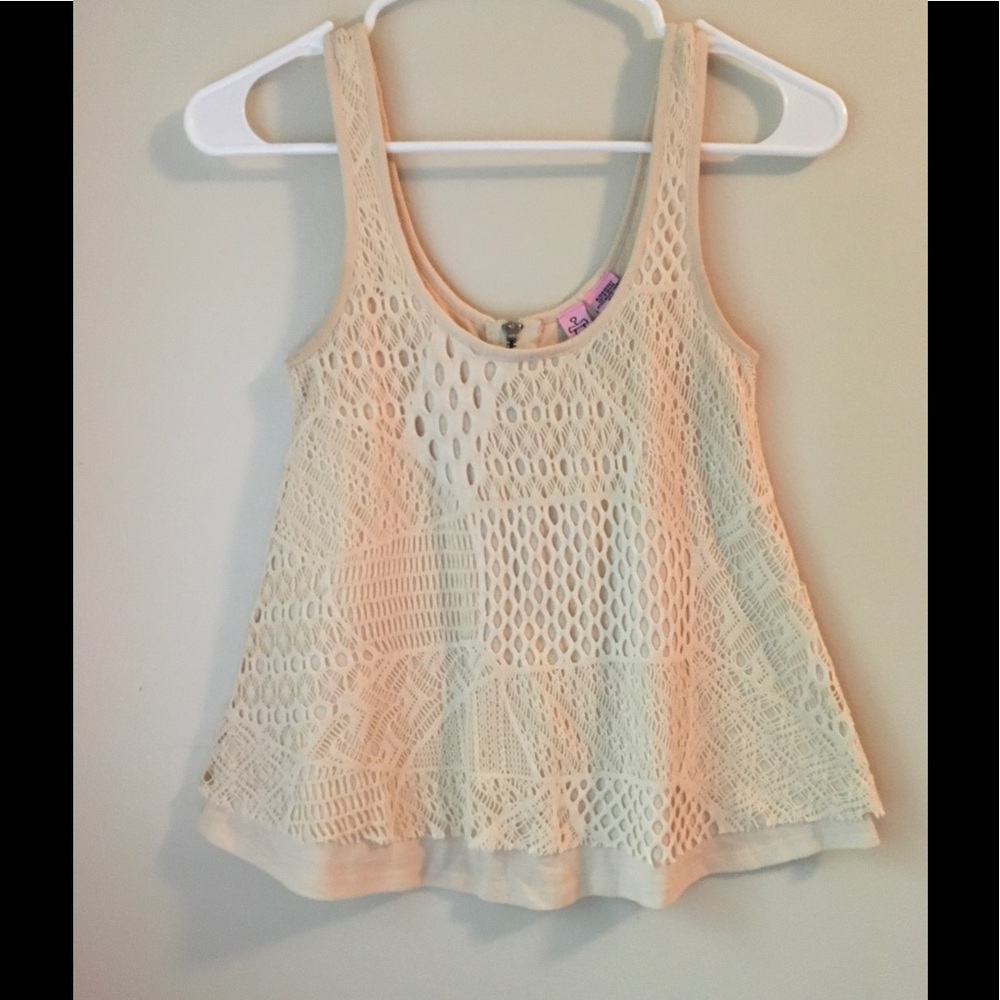 Don't mesh with me cream tank