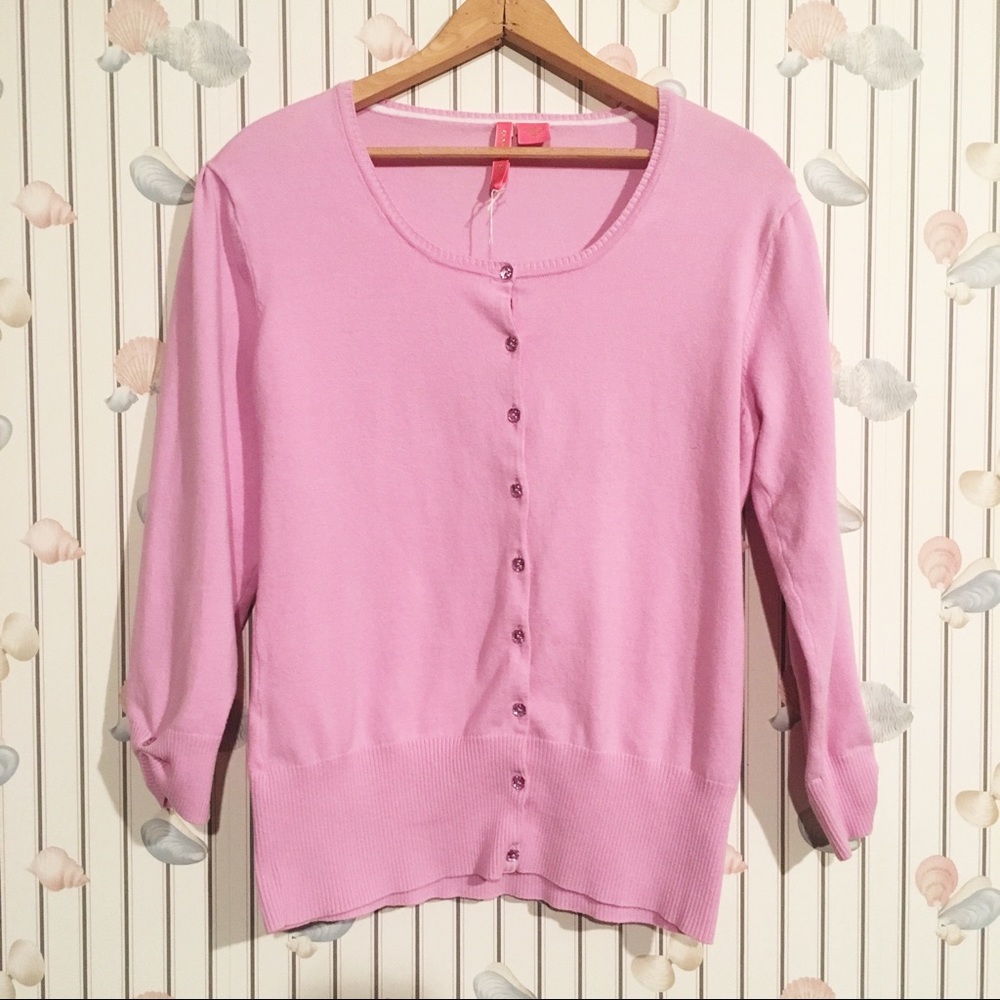 Charlotte Tarantola Rhinestone Cardigan Sweater