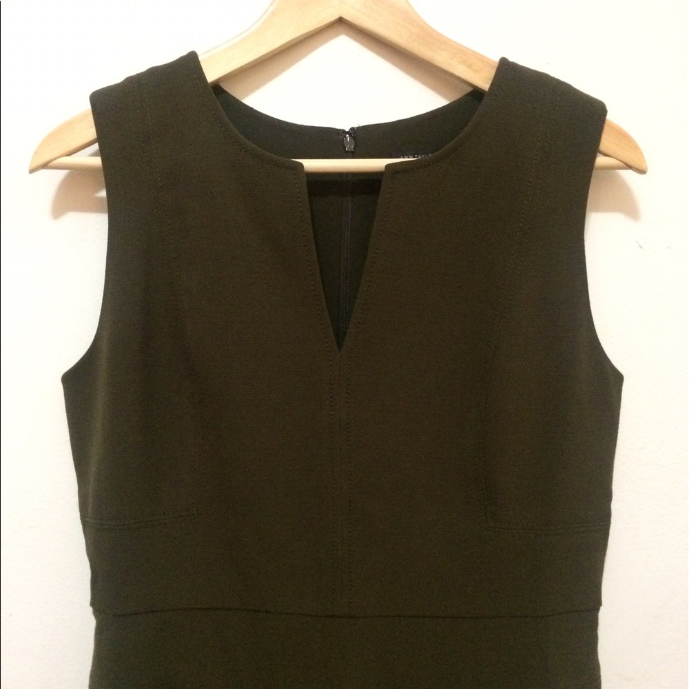 NWT Olive Green Ann Taylor Sheath Dress