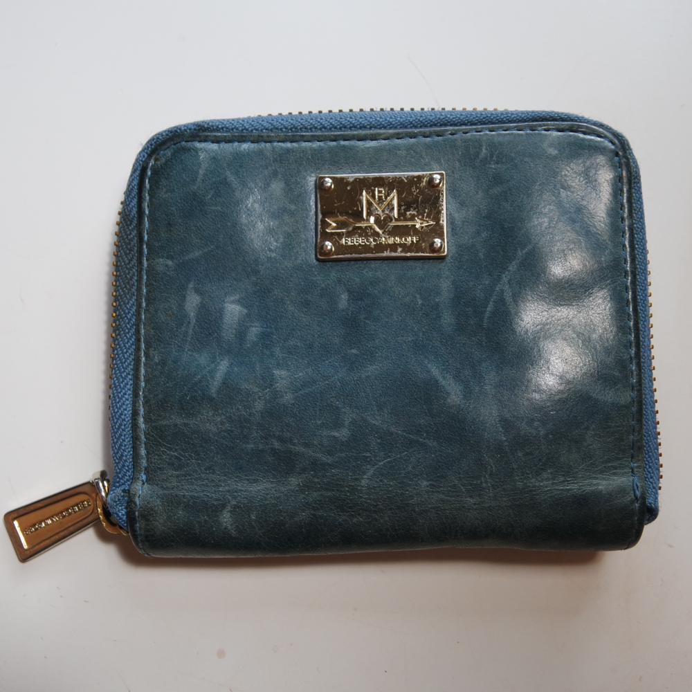 REBECCA MINKOFF small zip leather wallet