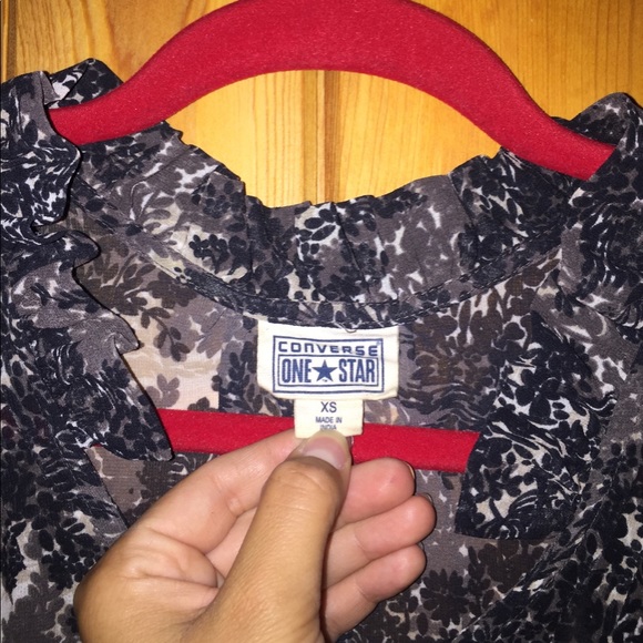 Converse, Shirt/Blouse/Tank Top, leafy pattern, XS - Picture 3 of 8