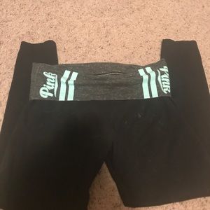 Pink yoga pants