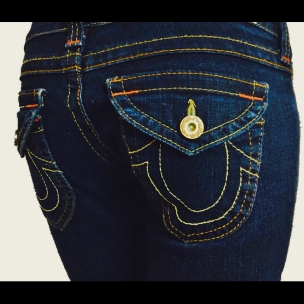 True Religion Joey Flare Dark Jeans