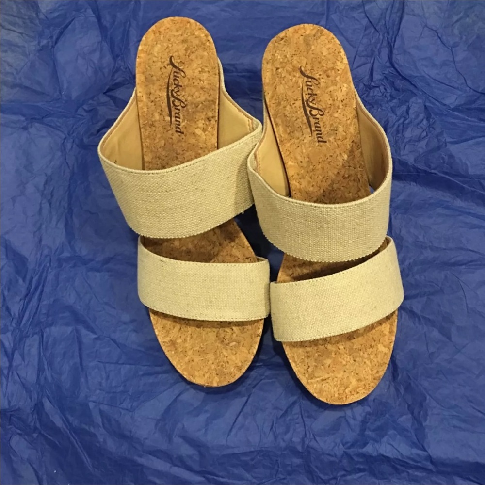 Lucky Brand cork wedges
