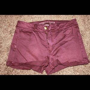 American Eagle Outfitters maroon shorts