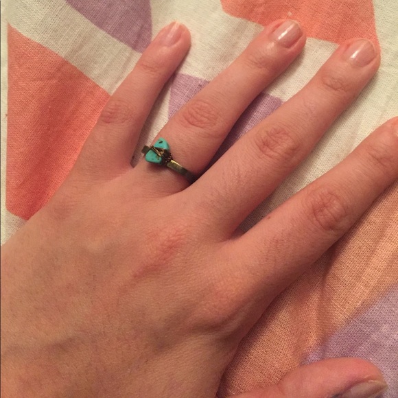 Fossil Jewelry - Fossil Square shape Size 7 turquoise ring!