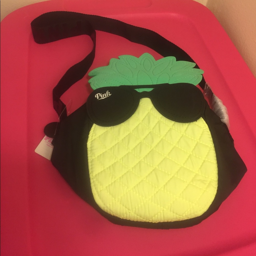 PINK Cool Pinapple Purse Brand New With Tags