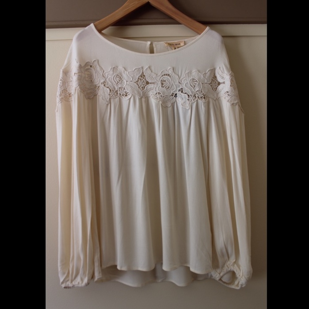 Ivory long sleeve Blouse