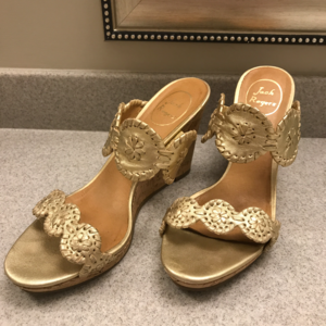 Jack Rogers Wedge - Size 9 - Gold