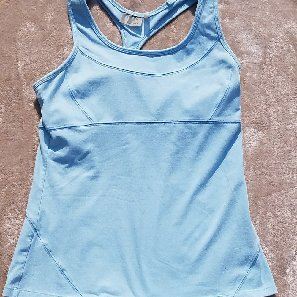 Light blue Athleta workout top