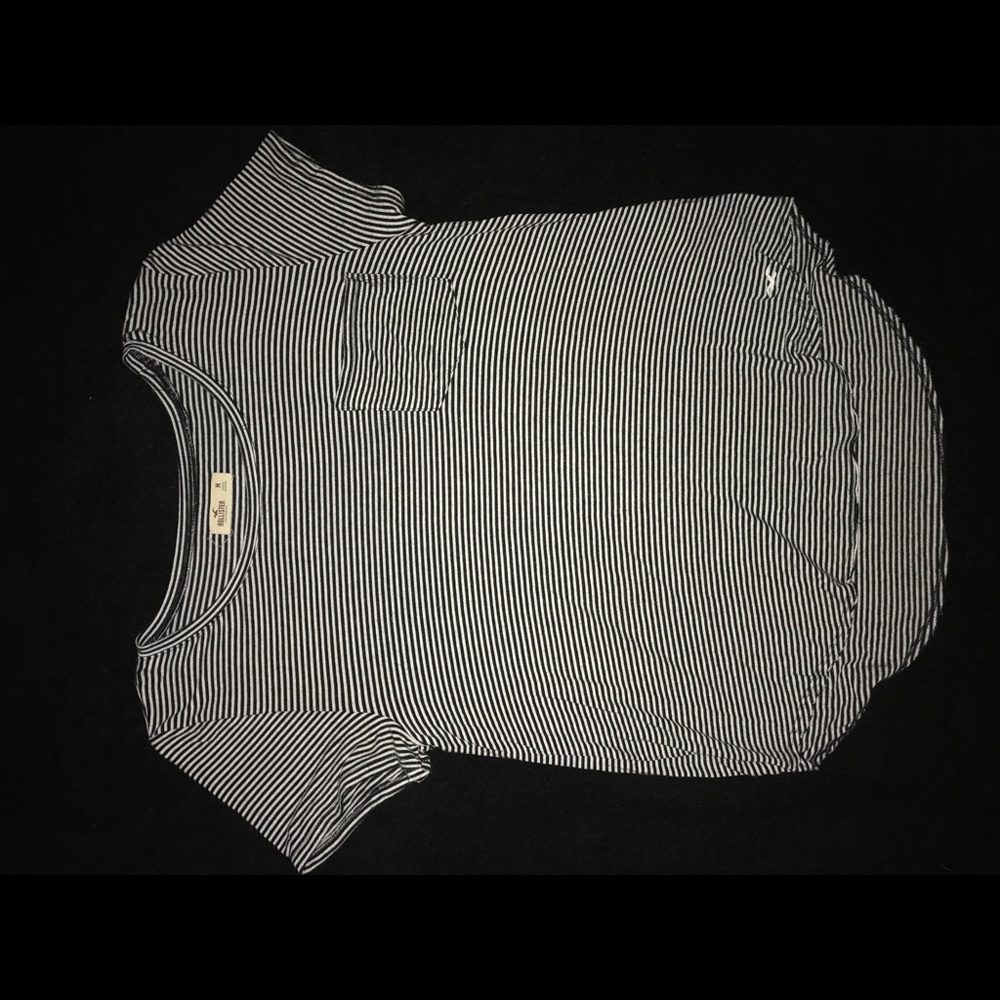 Striped Hollister Pocket Tshirt