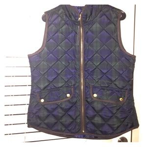 Navy and hunter green vest