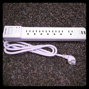 Surge protector. Great for college students!