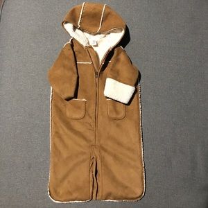 Faux shearling Baby GAP onesie coat