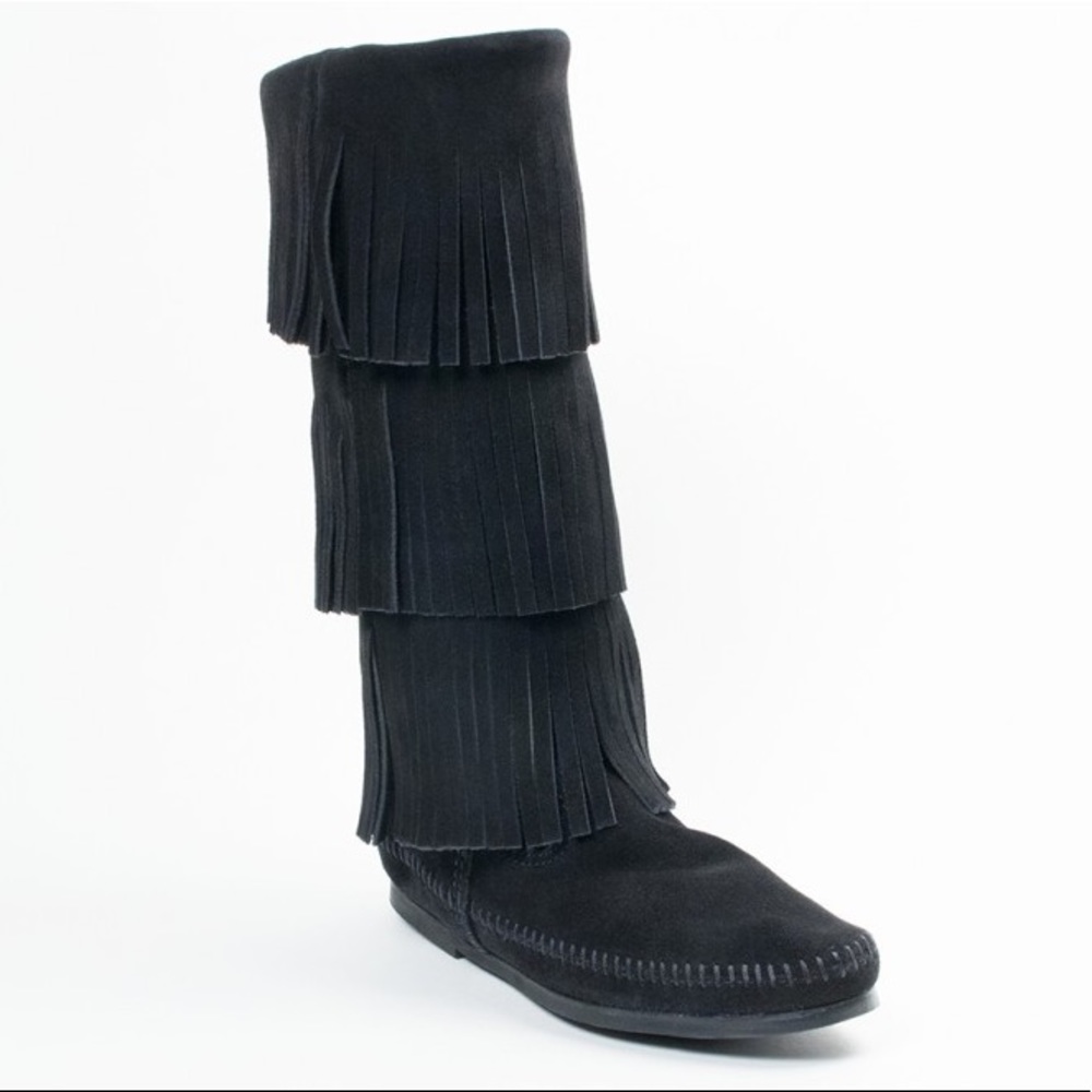 3-Layer Fringe Boots